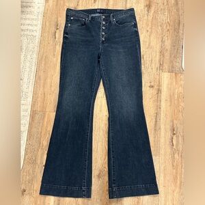 GAP Women's Dark Blue Flare Jeans
